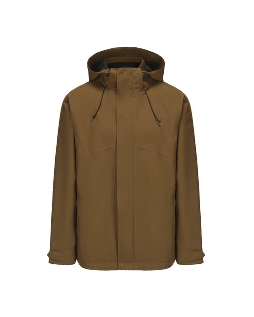 Firetrap Green Hooded Dwr Long Sleeve Waterproof Jacket for men