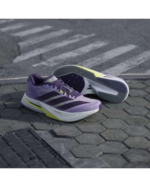 Adidas Blue Adizero Boston 13 Road Running Shoes