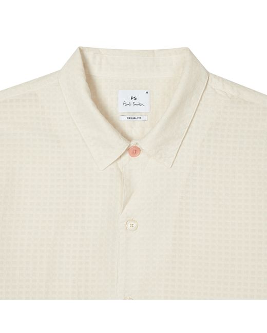 Paul Smith White Short Sleeve Plain Shirt for men