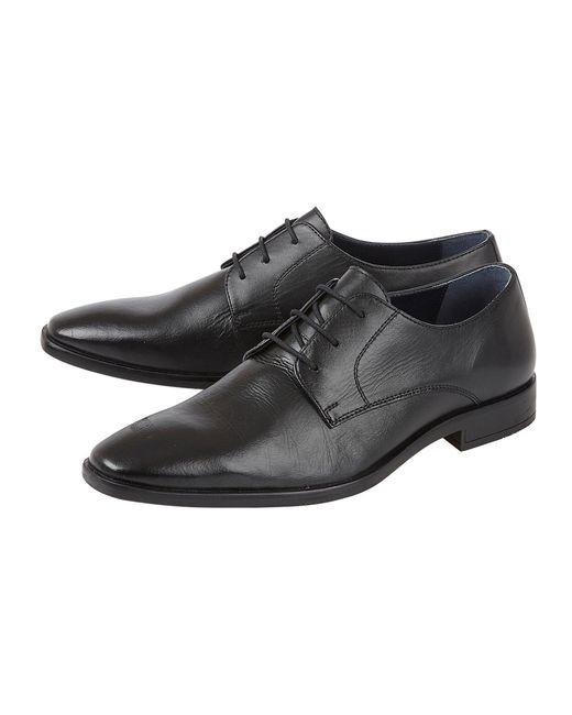 Lotus Shoes Black Ross Shoe Derby Shoes for men