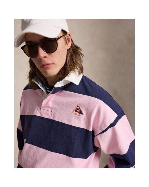 Polo Ralph Lauren Blue Rugby Polo Shirt for men