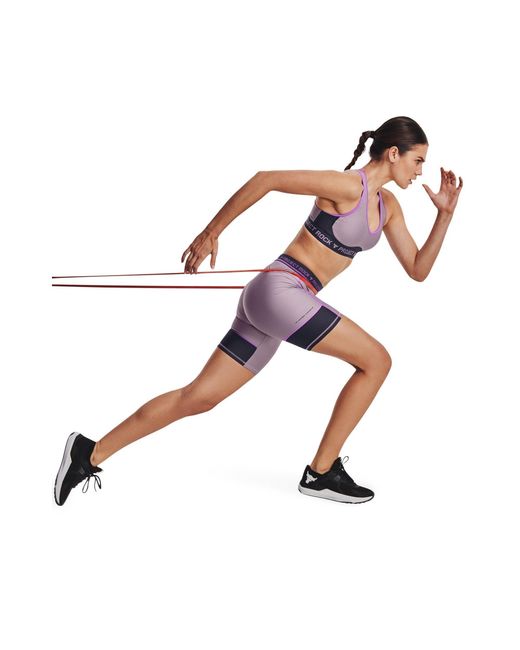 Under Armour Purple Ua Pjt Rck Bike Short Gym