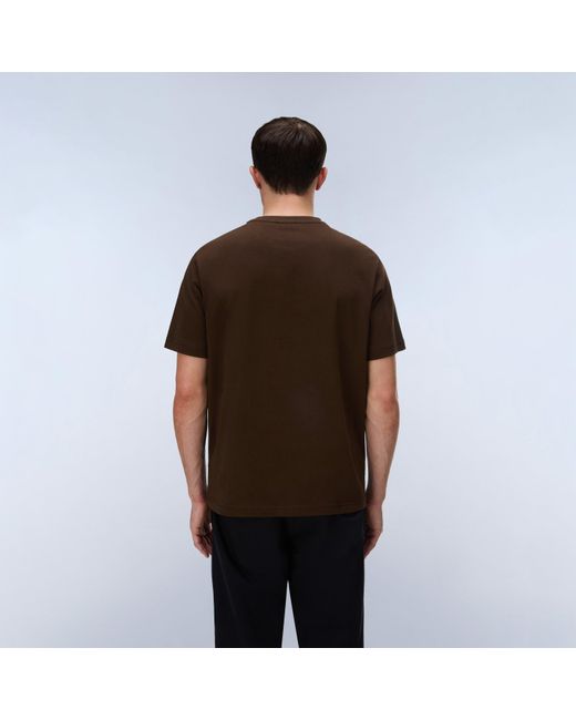 Napapijri Brown Nap Box Logo Short Sleeve T-Shirt for men