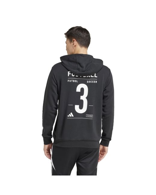 Adidas Blue Performance Hoodie for men