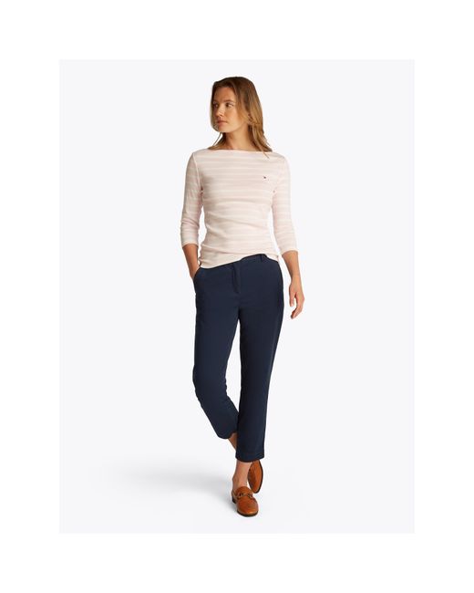 Tommy Hilfiger Blue Stretch Slim Chino