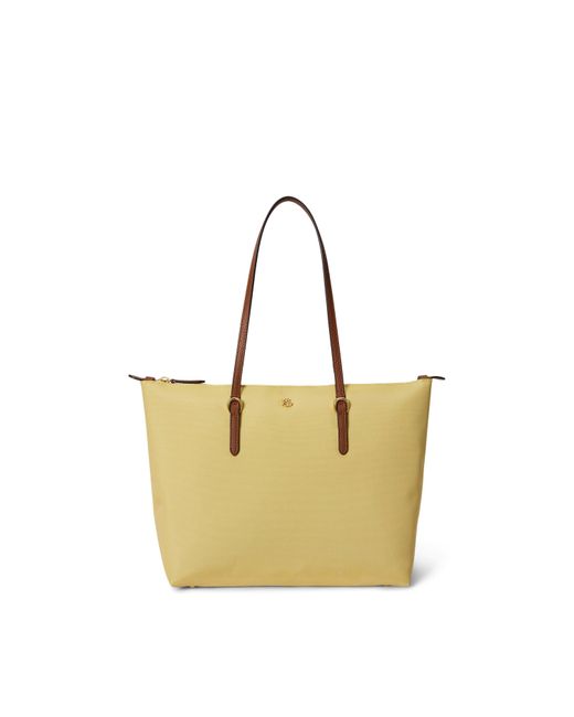 Ralph Lauren Yellow Medium Keaton Tote Bag
