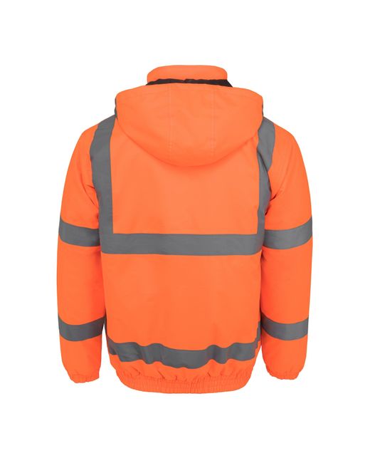 Dunlop Orange Hi Vis Bomber Jacket for men