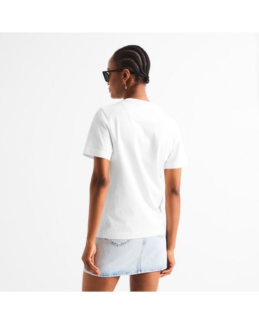 McQueen White Alex Lace Lg T-Shirt Ld63