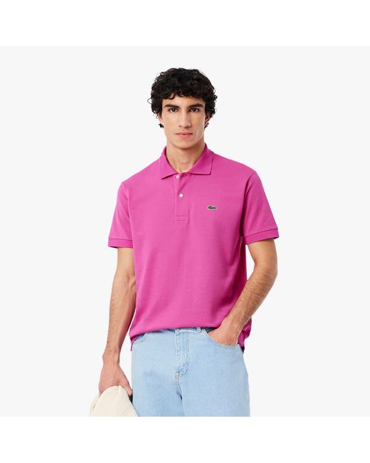 Lacoste Pink Classic Fit L.12.12 Original Polo Shirt for men