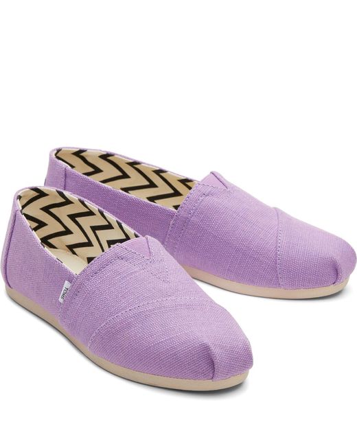 TOMS Purple Alpargata Classic Espadrilles Size 3