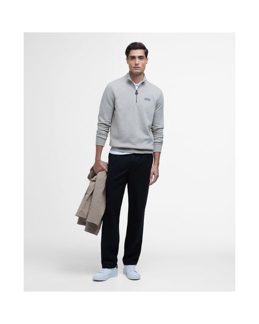 Barbour Blue Essential Sweatshirt for men