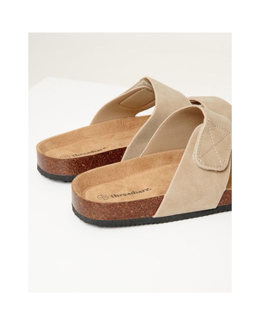 Threadbare Natural Artemis Flat Sandal for men