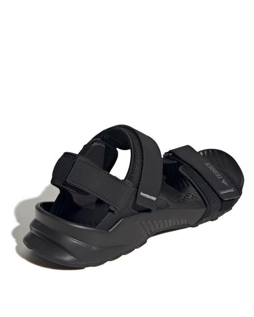 Adidas Black Terrex Hydroterra Sandals for men