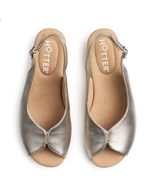 Hotter Metallic Atlantic Sandals