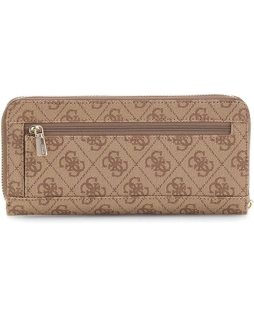 Guess Brown Laurel Zip-Around Wallet