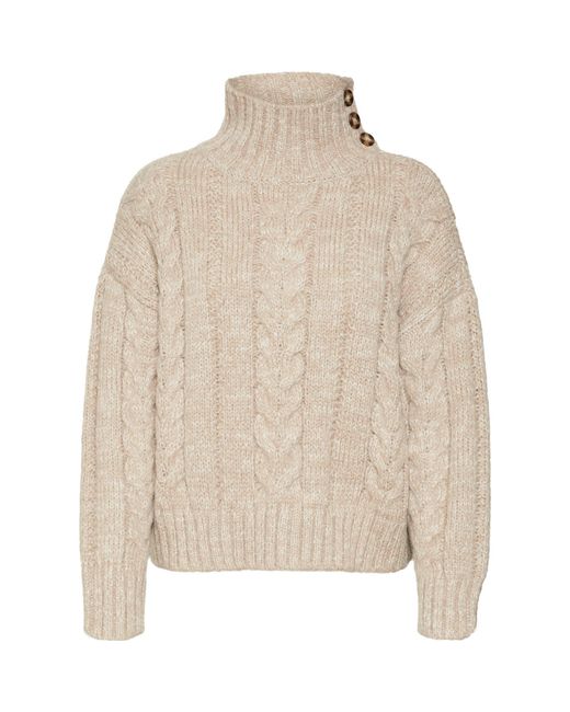 Vero Moda Natural Grace Crew Neck Jumper