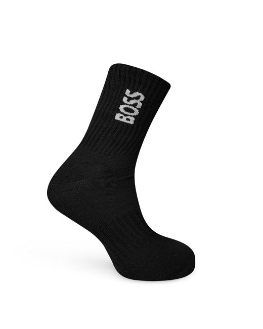 Boss Black Bodywear 3 Pack Socks With Logo Detail (Crew) for men