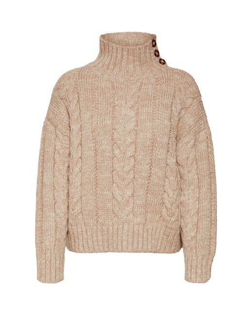 Vero Moda Natural Grace Crew Neck Jumper