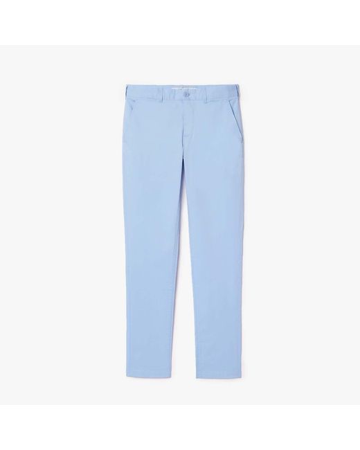 Lacoste Blue Lightweight Slim-fit Stretch Pants for men