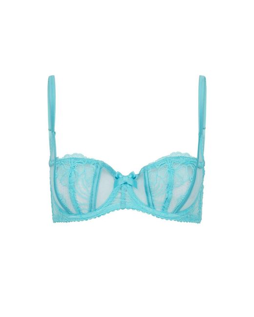 Agent Provocateur Blue Rozlyn Balconette Bra