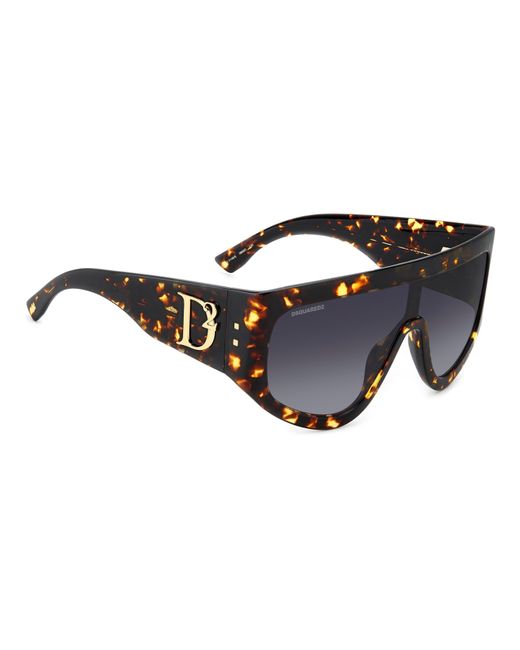 DSquared² Black Round Sunglasses