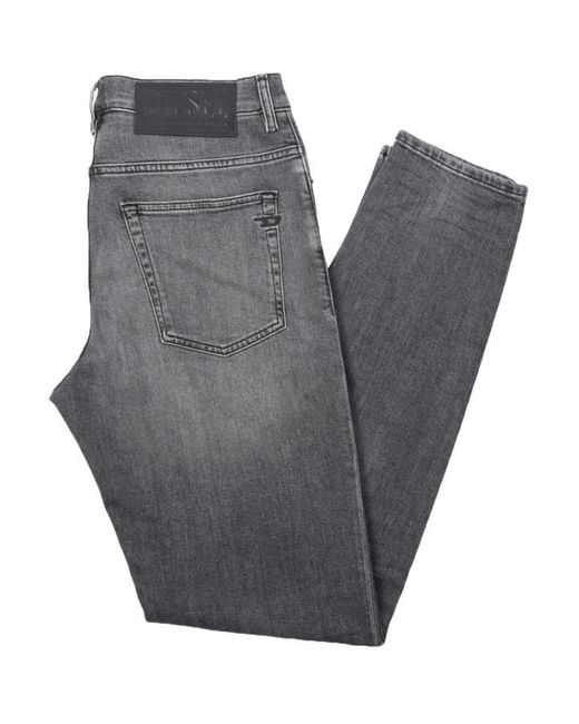 DIESEL Gray Dfining Sustainable Tape Fit Jeans for men