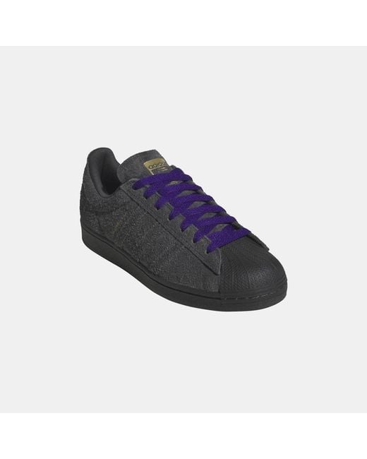 Adidas Originals Black Superstar Adv Shoes for men