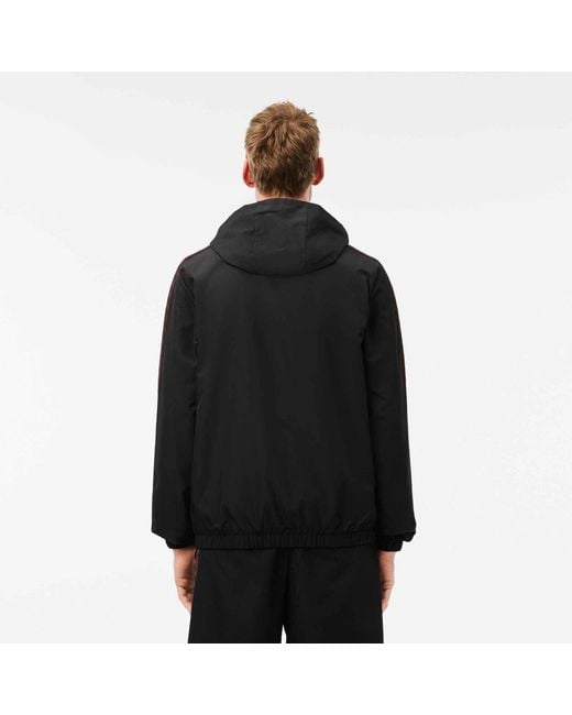 Lacoste Black Taped Tracksuit Top for men
