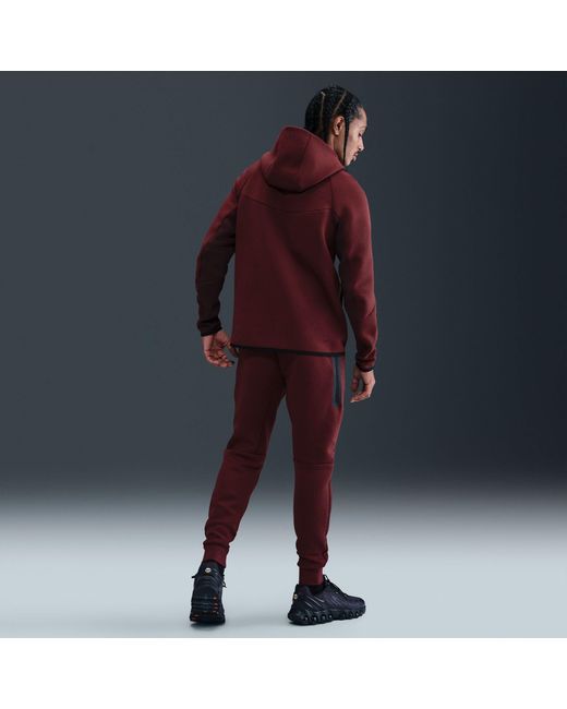 Nike Red Tech Fleece Joggers for men
