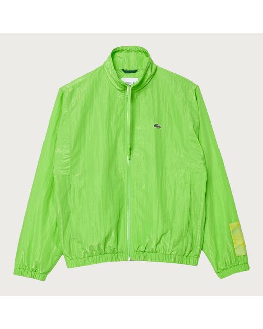 Lacoste Green Cropped Tracksuit Jacket for men