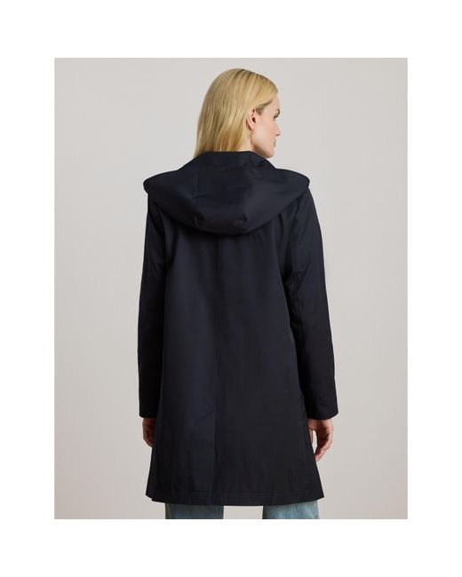 Ralph Lauren Black Genuine Leather Structured Trench Coat