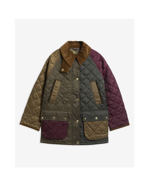 Barbour Brown B.Li Bedale Patch Ql Ld64