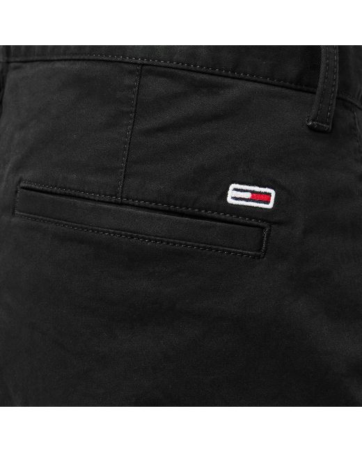 Tommy Hilfiger Black Chino Shorts for men