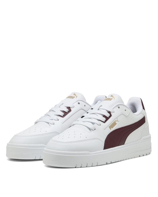 PUMA White Shuffle Downtown Low-Top Trainers for men
