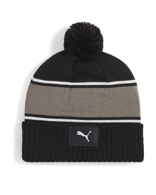 PUMA Black Sport Pom Beanie for men