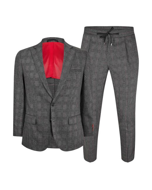 HUGO Gray Hanfred/Goward224Xwg Suit for men