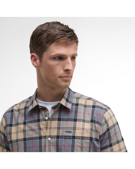 Barbour Gray Gordon Shirt for men