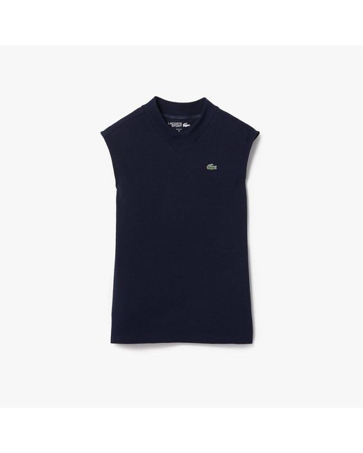 Lacoste Blue Sport Organic Cotton Golf Polo Shirt