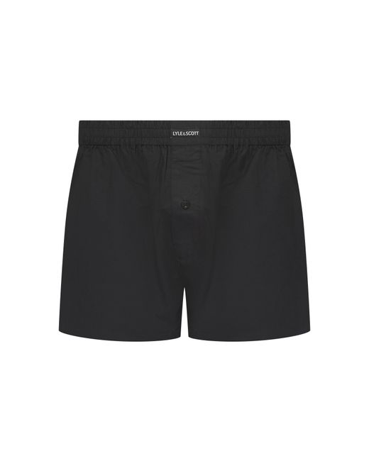 Lyle & Scott Gray Woven Tailored Boxers for men