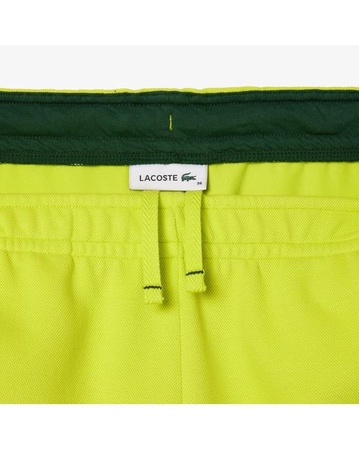 Lacoste Yellow Pique Jogging Pants