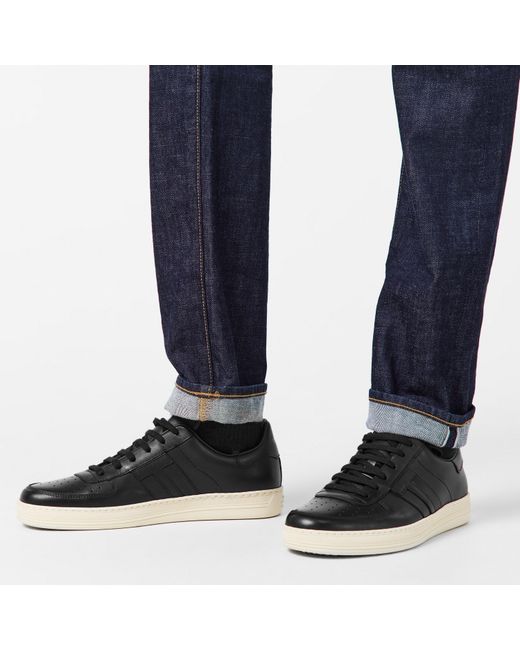 Tom Ford Black Low Trainers for men