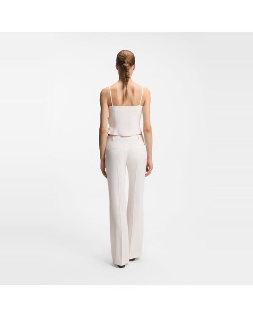 HUGO White Flared Trousers
