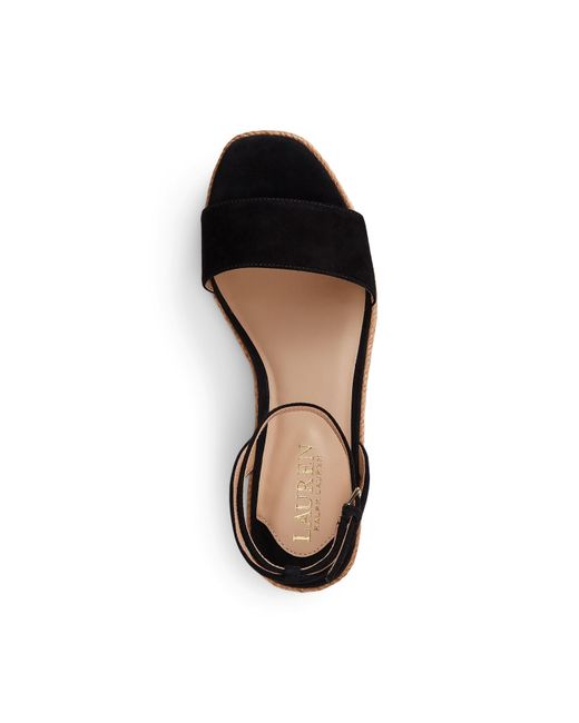 Ralph Lauren Brown Leona Wedge Heels