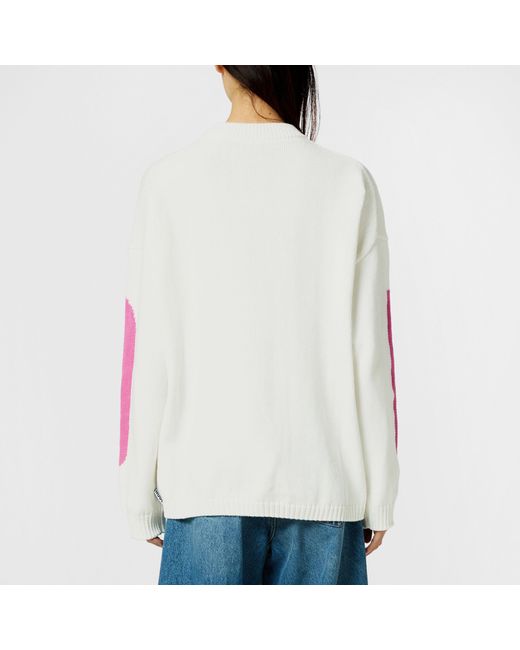 HUGO Pink Crew Neck Soft Knit Jumper