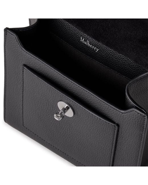 Mulberry Black Small Antony Leather Messenger Bag