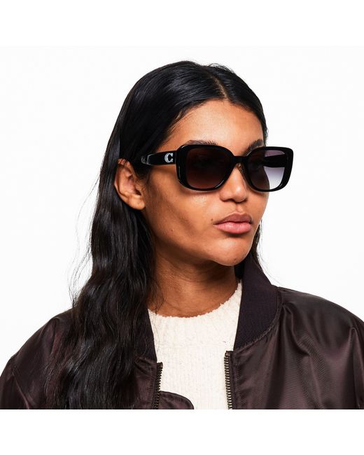 COACH Black Square Sunglasses