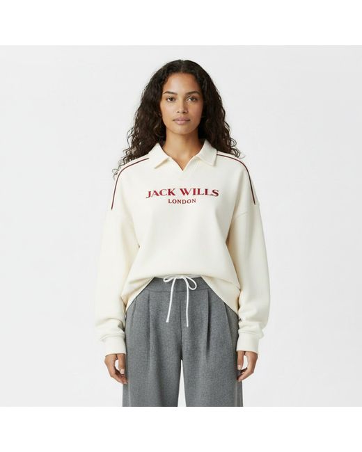 Jack Wills White Jw Vintage Crew Sweatshirt
