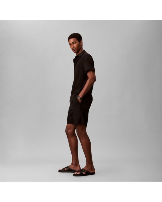 Calvin Klein Black Chino Shorts for men