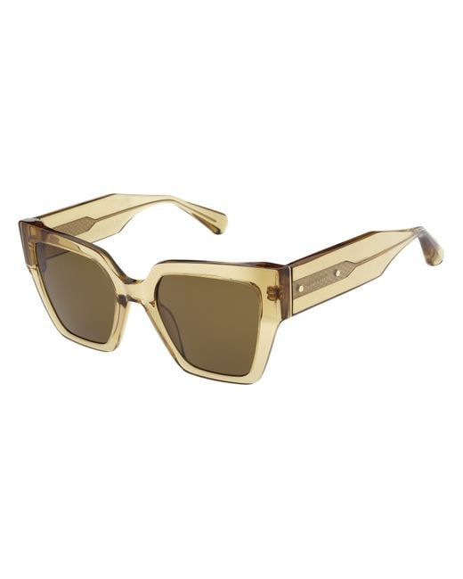 AllSaints Brown All Bibi Square Sunglasses