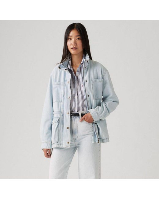 Levi's Blue Karlie Utly Jk Denim Jacket